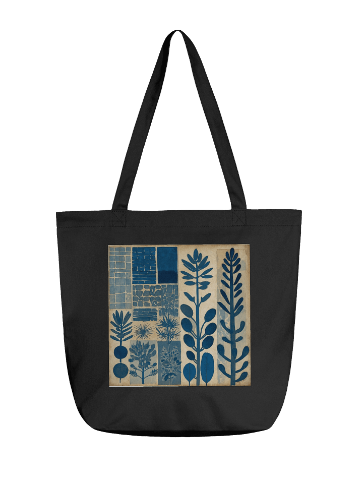 Blue Botanical Bliss Tote Bag product image (1)