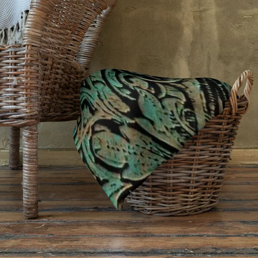 Copper Patina Floral Pattern Throw Blanket product image (22)