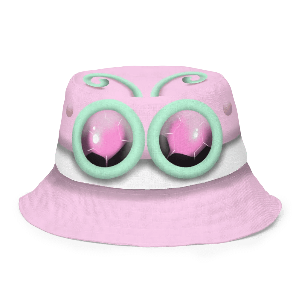 Goggle Hat Pastels - mint and pink - all over print bucket hat - reversible product image (1)