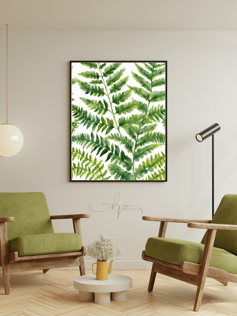 Watercolour Painting Printable Wall Art of FERN product image (1)