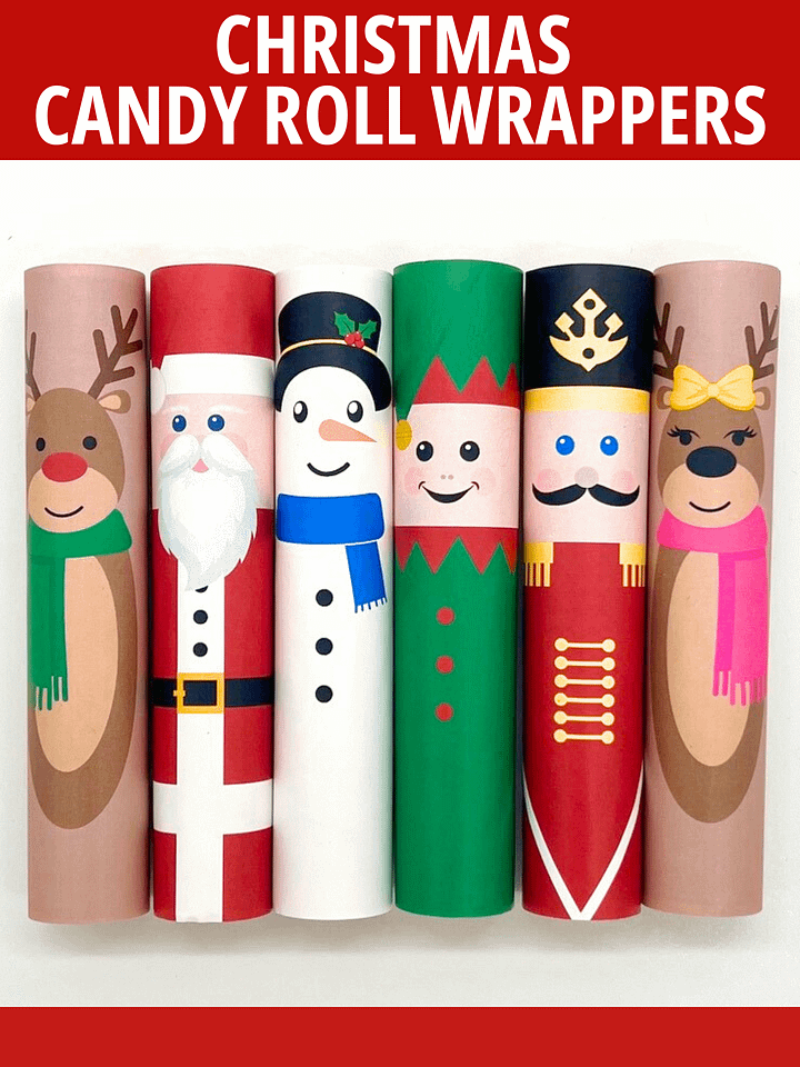 Christmas Candy Roll Wrappers product image (1)