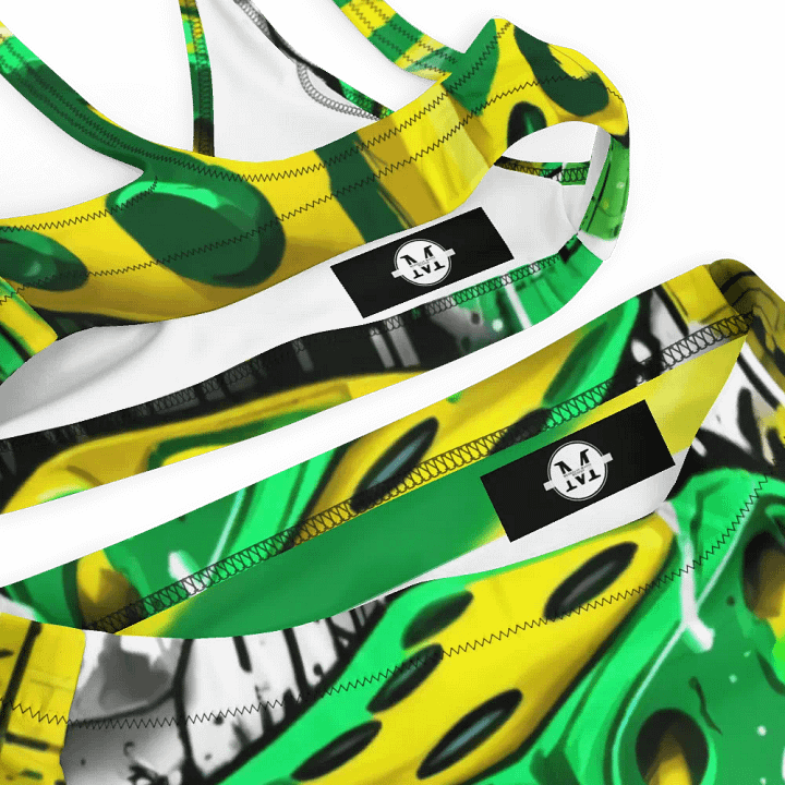 Graffiti Dice Chaos High-Waisted Bikini product image (1)