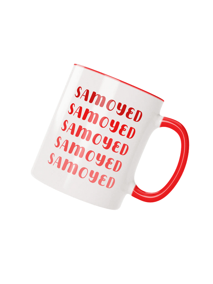 Samoyed Red Trendy Ombre Mug For Samoyed Lovers product image (1)