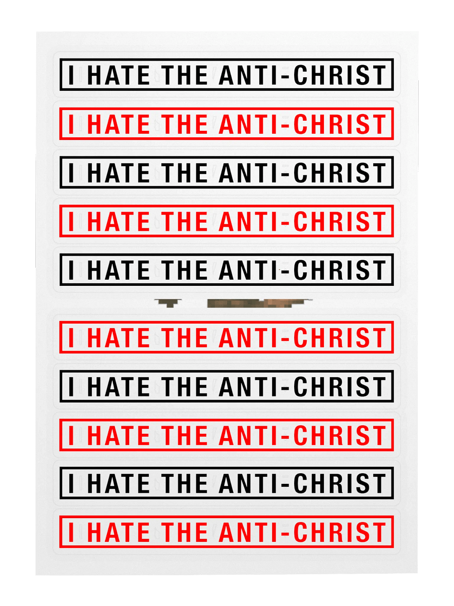 Stickers! - I HATE THE ANTI-CHRIST! product image (3)