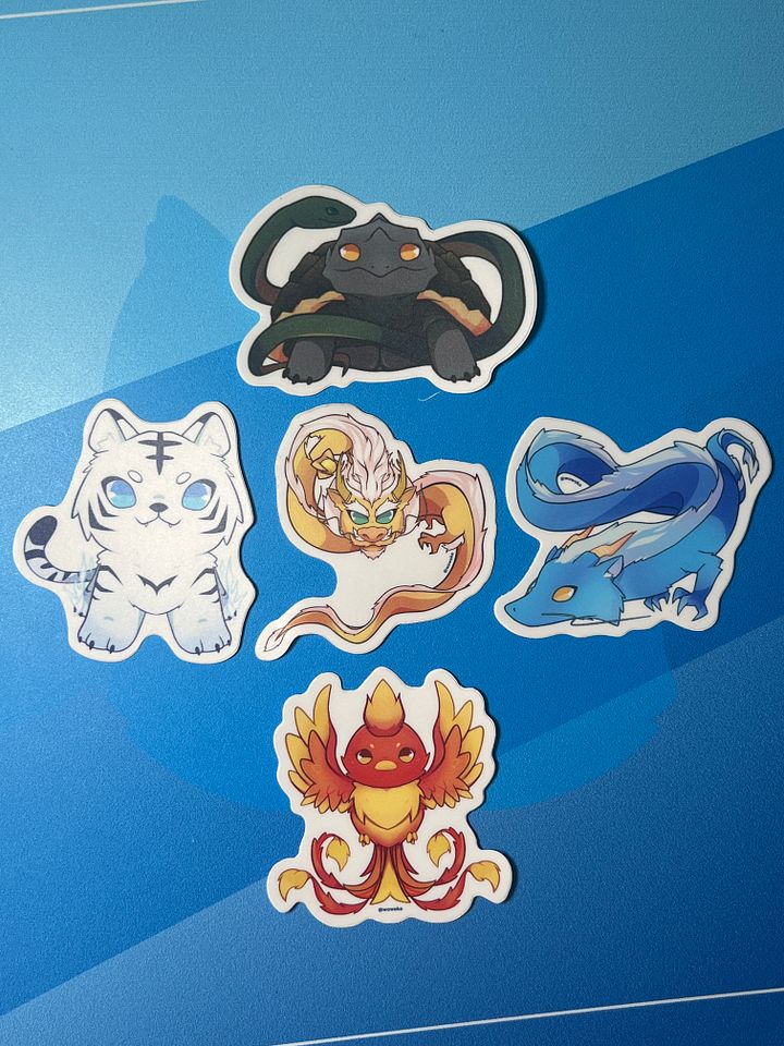 WoWoKo - Guardian Beasts - full set - Stickers product image (1)