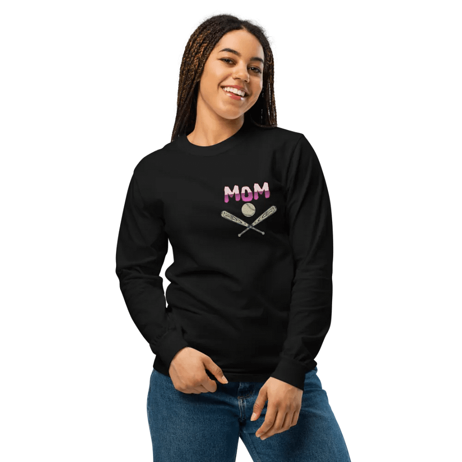 Mom's Baseball Tribute Long Sleeve Shirt product image (4)