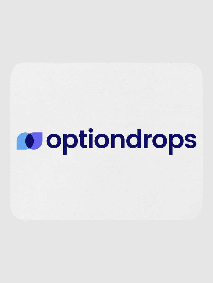 White Option Drops Mouse Pad product image (1)