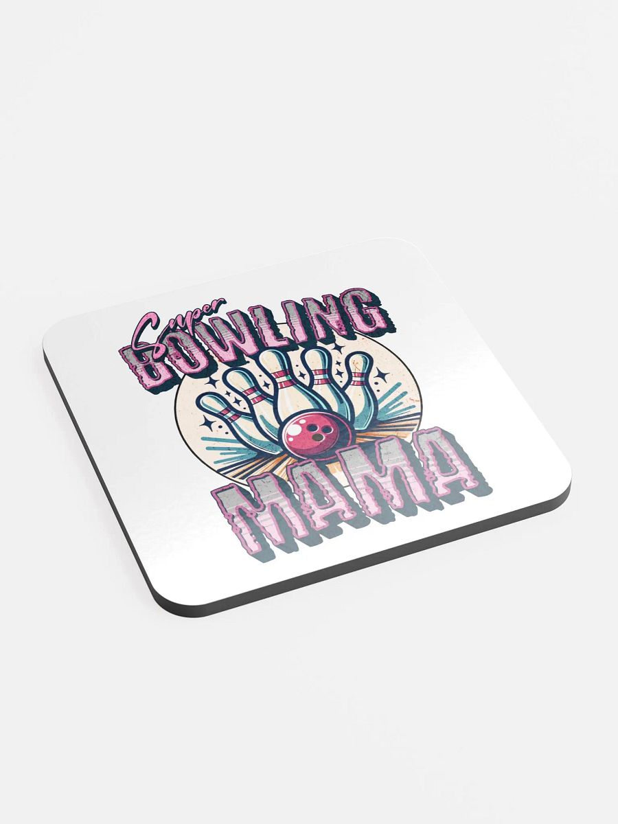 Super Bowling Mama Glossed Cork Coaster product image (3)
