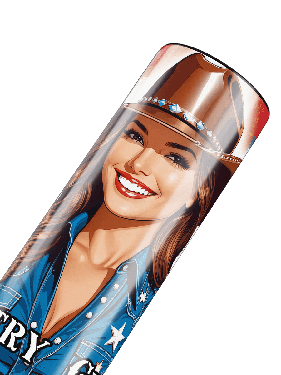 Country Girl 20 oz Skinny Stainless Steel Tumbler product image (6)