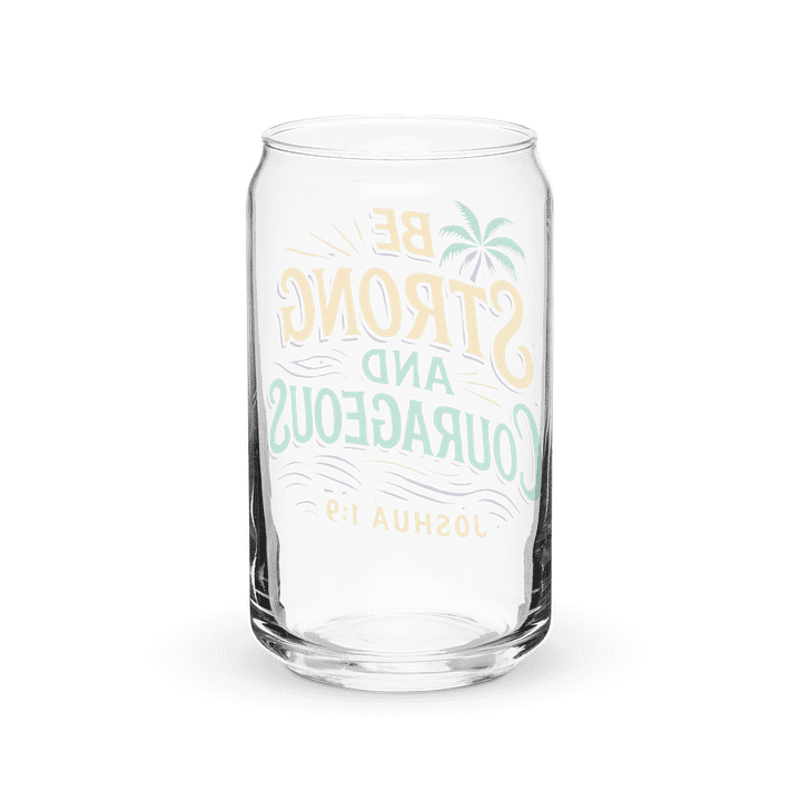 "Fearless Fuel" Can Glass | Joshua 1:9 Graffiti Faith Edition product image (6)