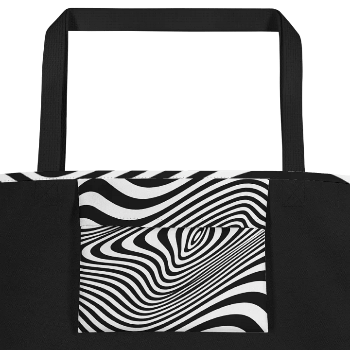 optic illusion Large Tote Bag for elegant ladies moms daughters friends product image (2)