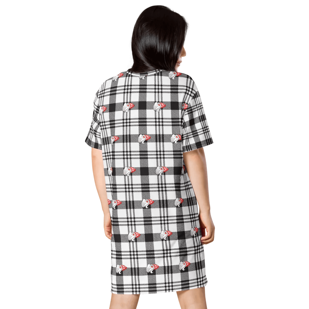 Strawberry Plaid Cuttlefish T-Shirt Dress product image (4)