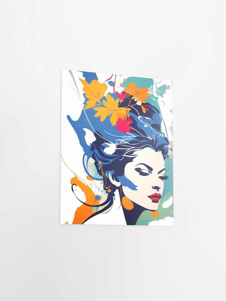 Abstract Woman v2 - Vintage Style Poster - Girly - Small and Standard Sizes - 8x10-11x14-12x16-16x20 Inches product image (3)