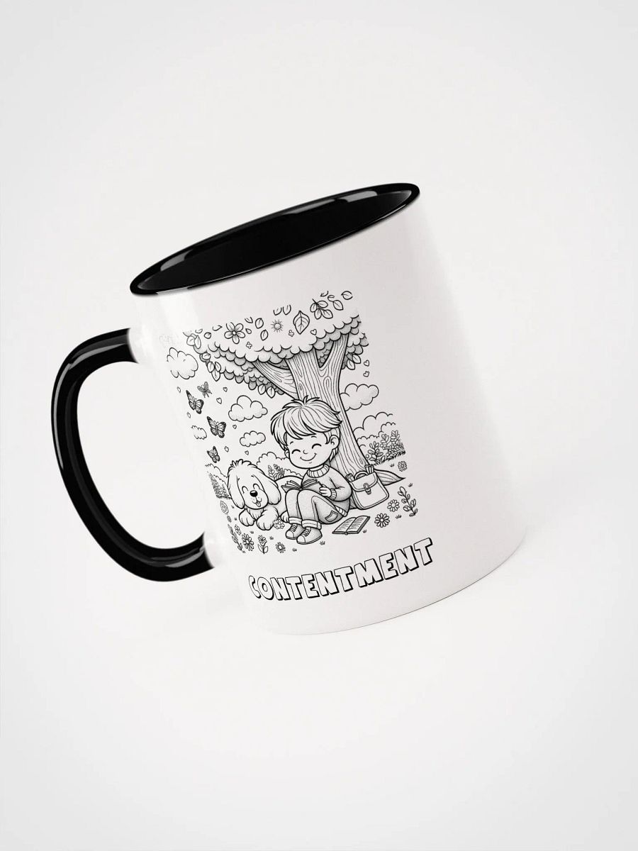 Contentment's Quiet Embrace Coloring Book Mug product image (3)