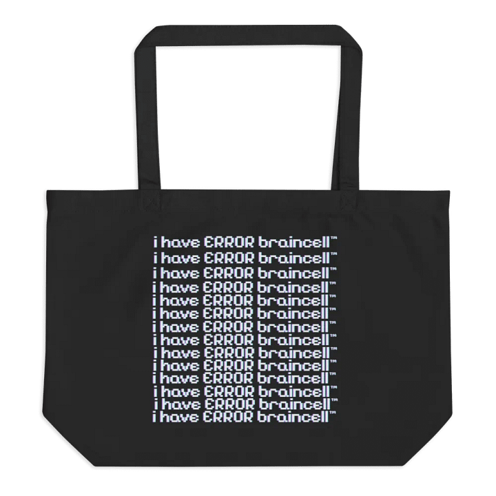 large error braincell tote - black product image (1)