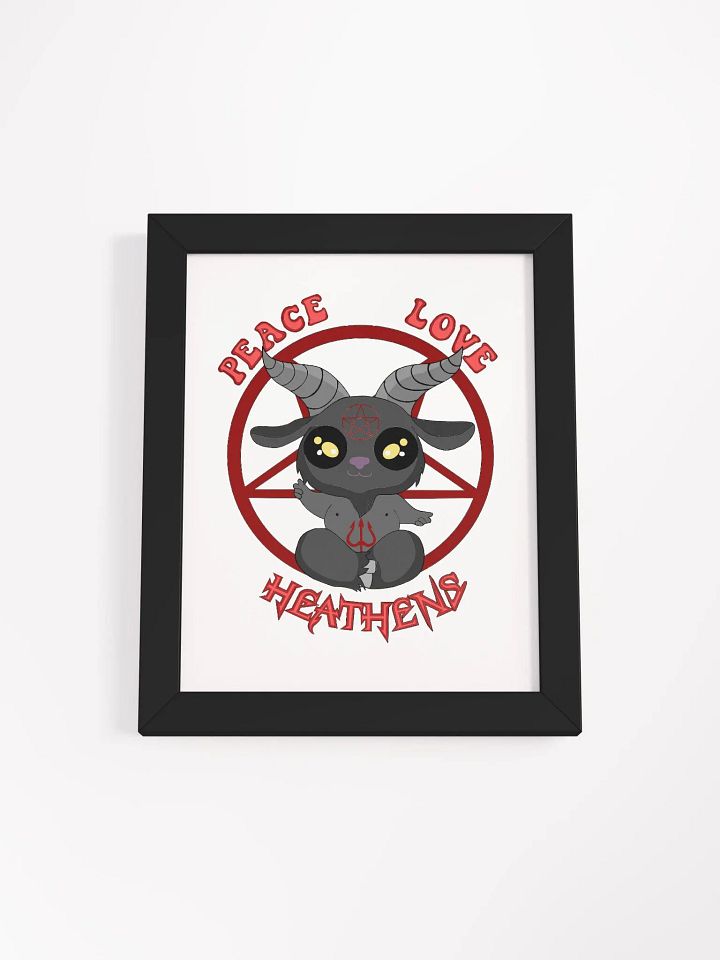 Peace, Love, Heathens Framed Picture - Red product image (3)
