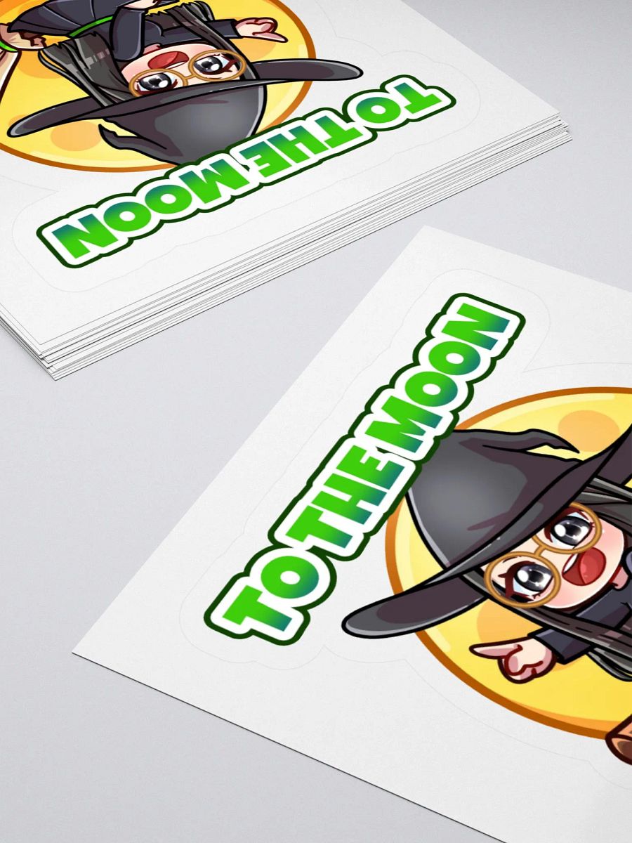 To The Moon Wizzie Kiss Cut Stickers product image (3)