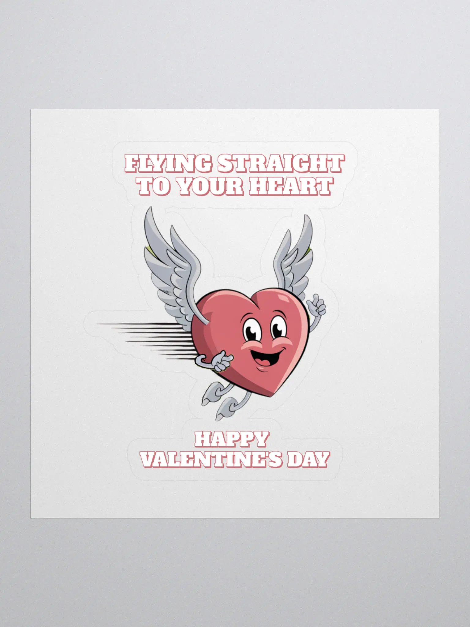 Flying Straight To Your Heart - Happy Valentine's Day Sticker product image (1)