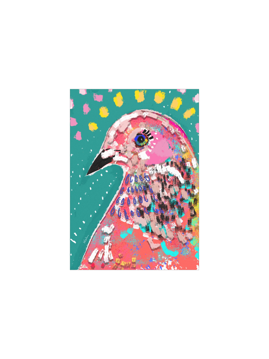 The Prettiest Pigeon - Premium Art Poster product image (1)