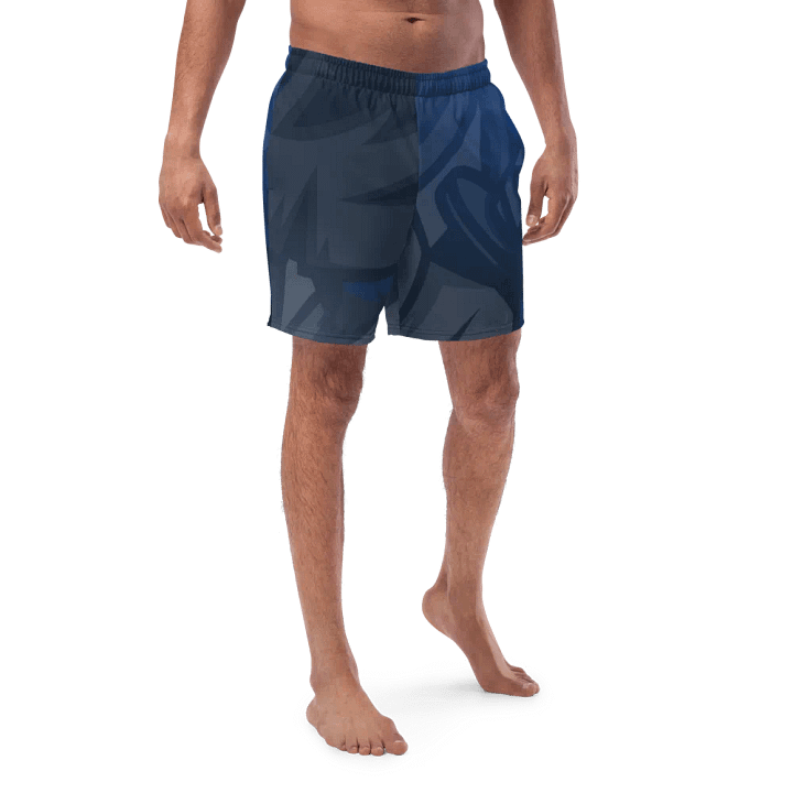 maillot de bain bleu avec design product image (1)