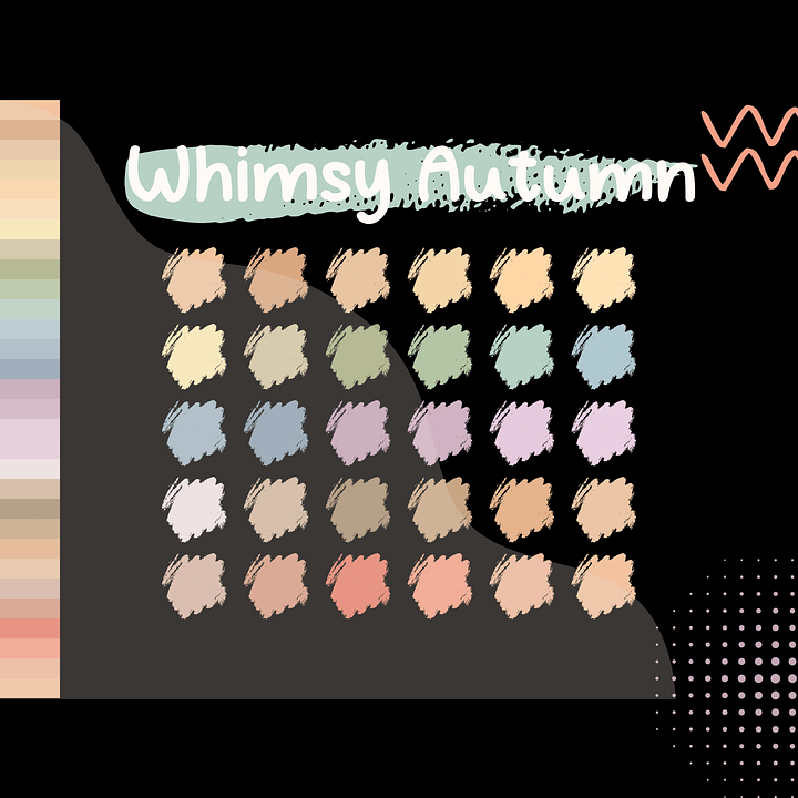 Whimsy Autumn Procreate Color Palette with HEX Codes ★ DIGITAL ★ product image (2)