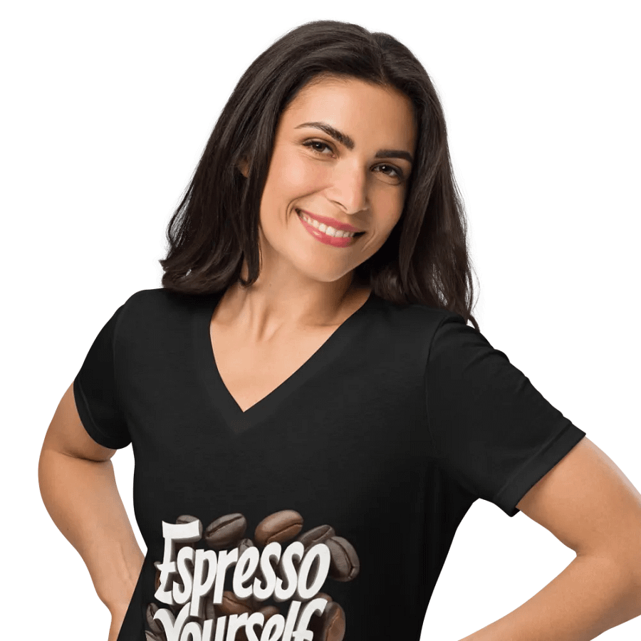Espresso Yourself Women's Relaxed V-Neck Tee product image (10)