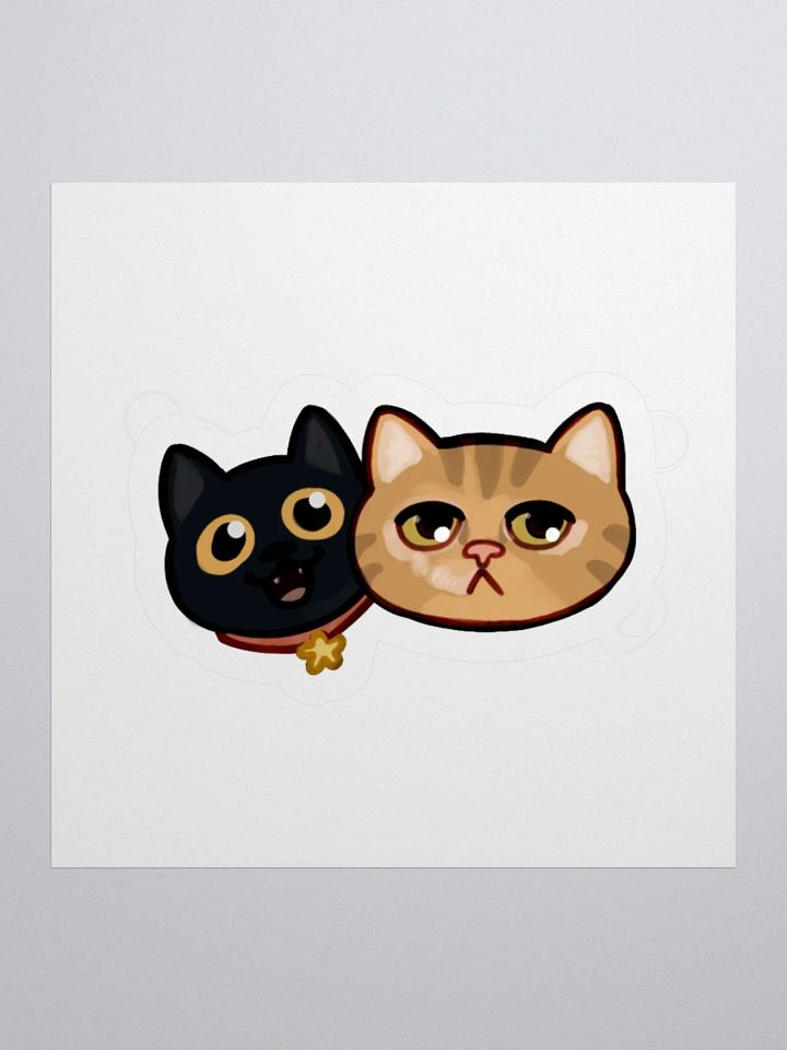 Straw Cat & Tao Purrfect Duo Sticker product image (1)