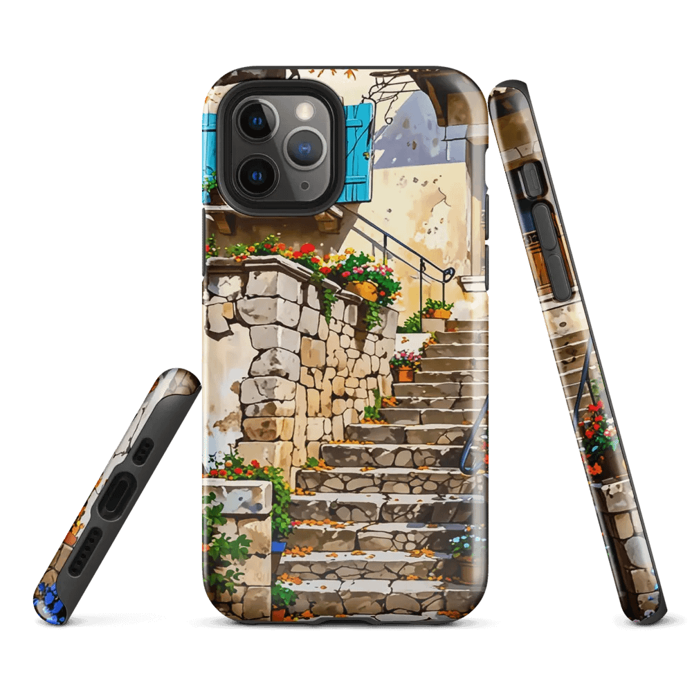 Mediterranean Rustic Village Stonework iPhone Case product image (3)