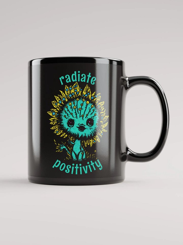 Quirky Misfits Graphic | Black Coffee Mug | Radiate Positivity product image (2)
