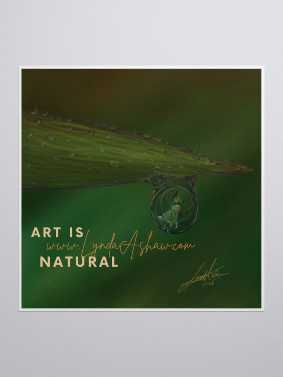 Art is Natural Sticker product image (1)
