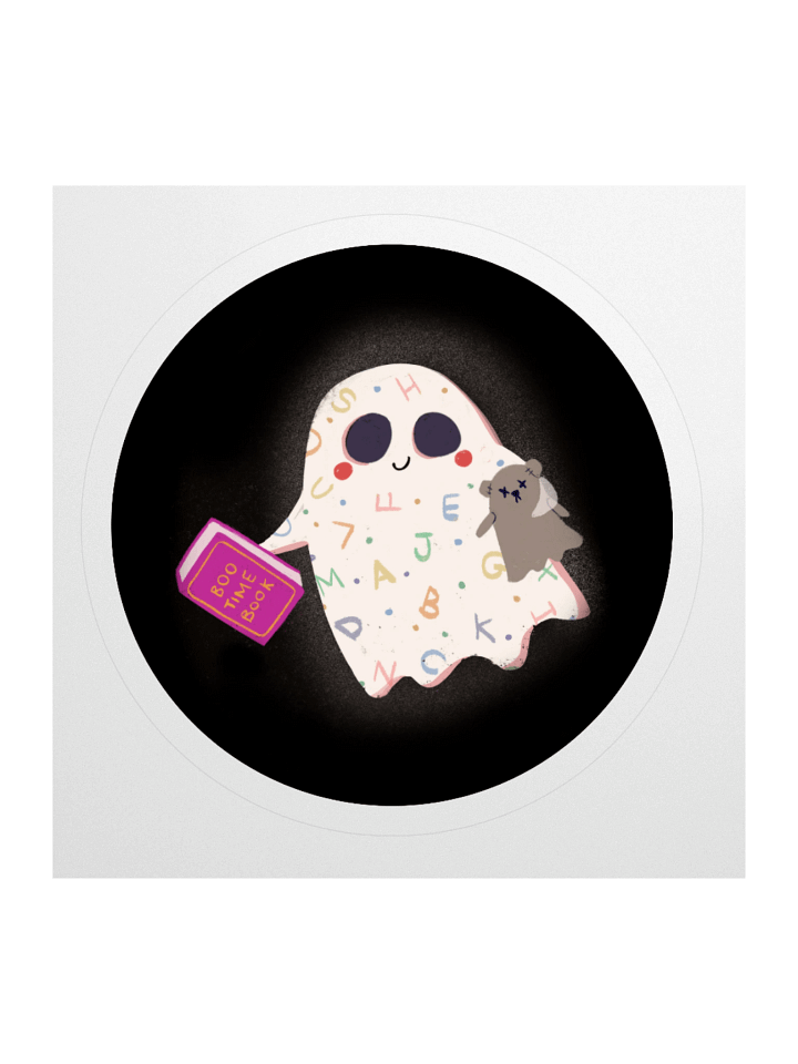 Little Ghost Bedtime - Vinyl Sticker product image (1)