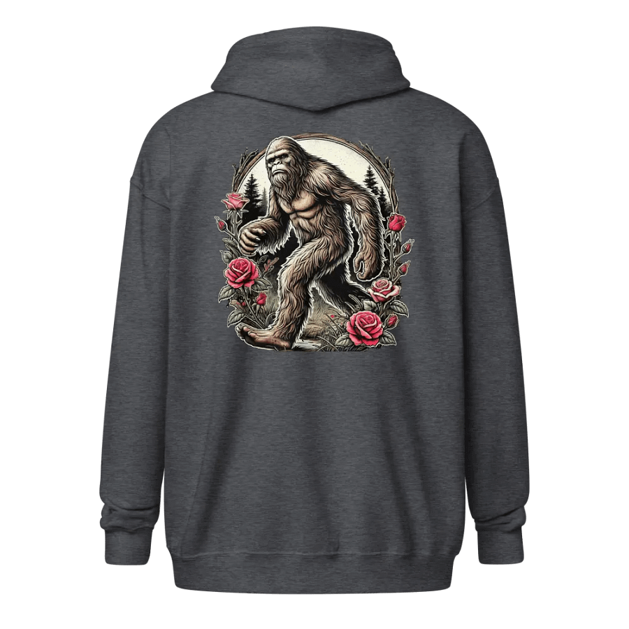 BIGFOOT AND FLOWERS ZIP HOODIE product image (1)