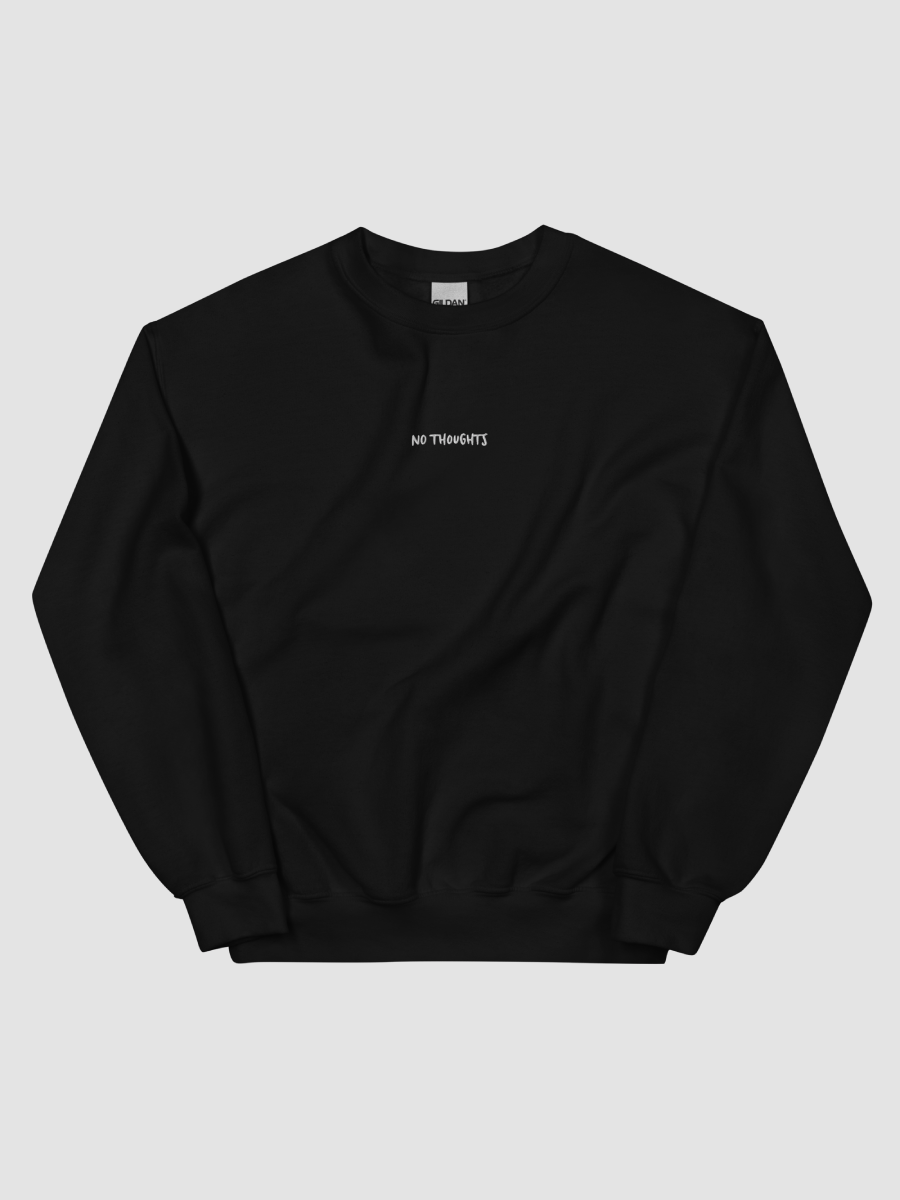 embroidered no thoughts sweatshirt product image (4)