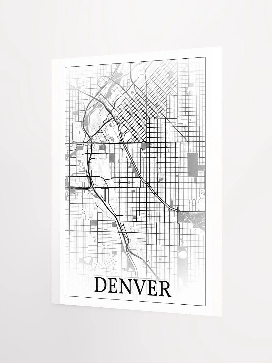 Denver, Colorado, USA, city map print product image (7)