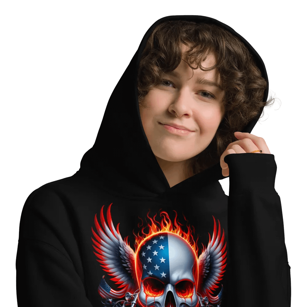Patriot's Inferno Oversized Hoodie #22 product image (9)