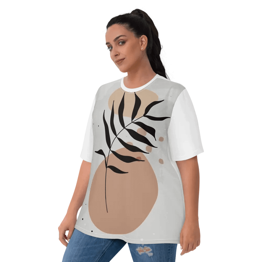 Hand-Drawn Flat Design Flower Outline Unisex T-Shirt DT005 product image (9)