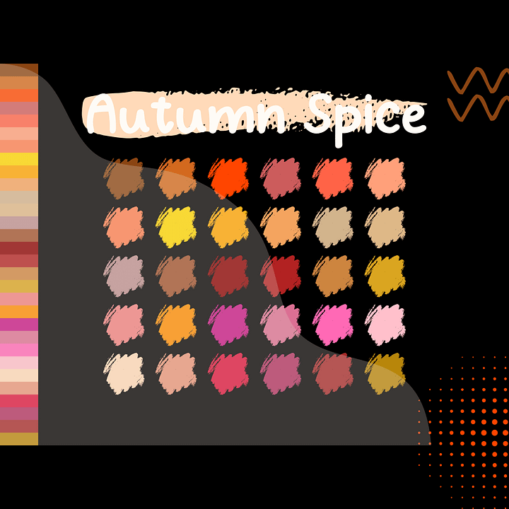 Autumn Spice Procreate Color Palette with HEX Codes ★ DIGITAL ★ product image (2)