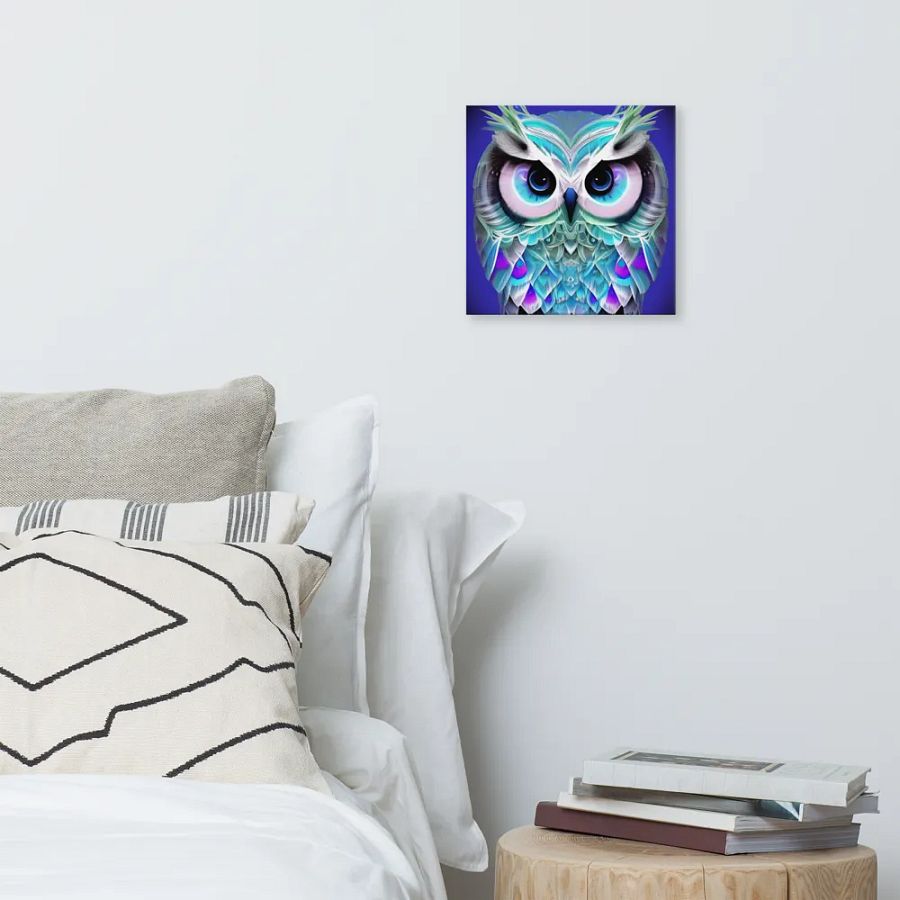 Fantasy Fractal Owl Art - v4 product image (6)
