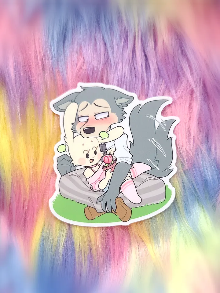 The Wolf and His Rabbit | Sticker Set product image (2)