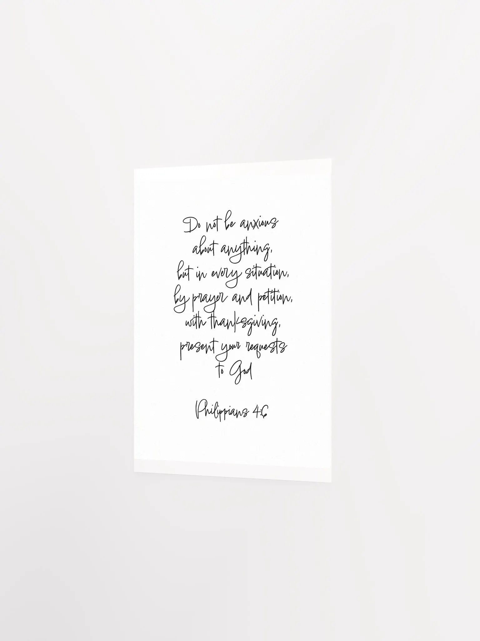 Do Not Be Anxious About Anything - Print product image (2)