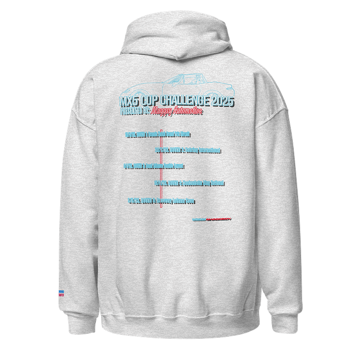 MX5 Cup Challenge Hoodie (Blue on Ash) product image (1)