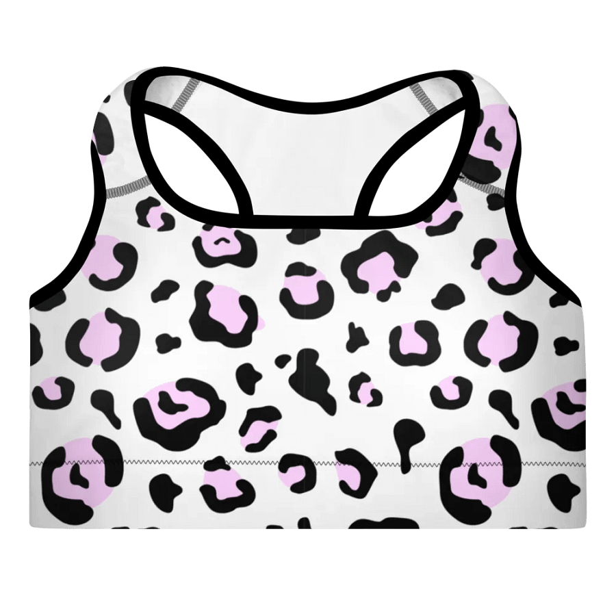 Pastel Leopard Print All-Over Padded Sports Bra product image (1)