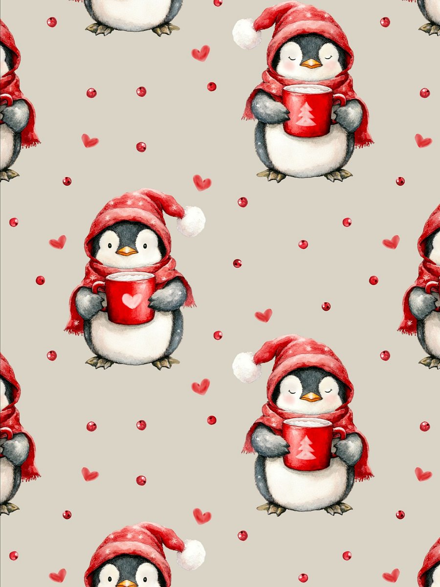 Chrismas Penquins - Non-Exclusive Pattern product image (6)