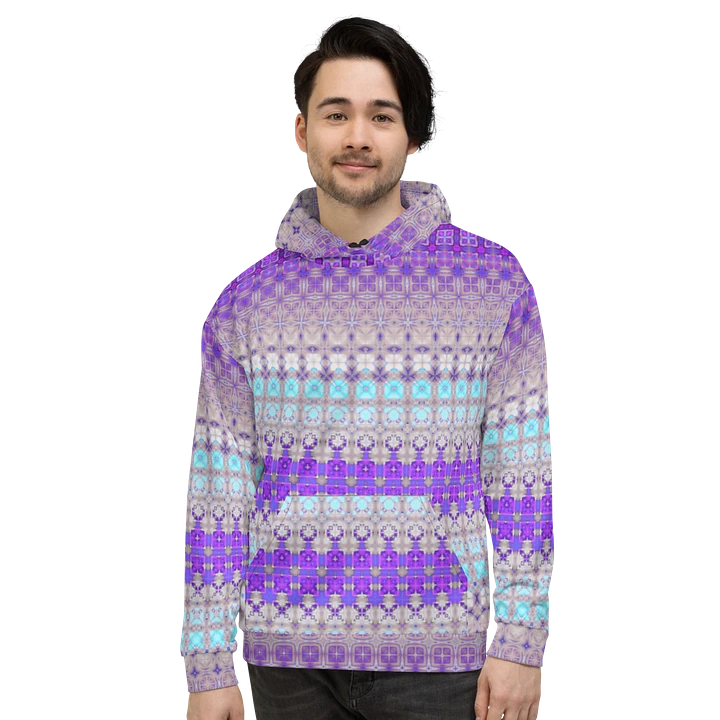 Abstract Multicoloured Pattern Unisex All Over Print Hoodie product image (2)