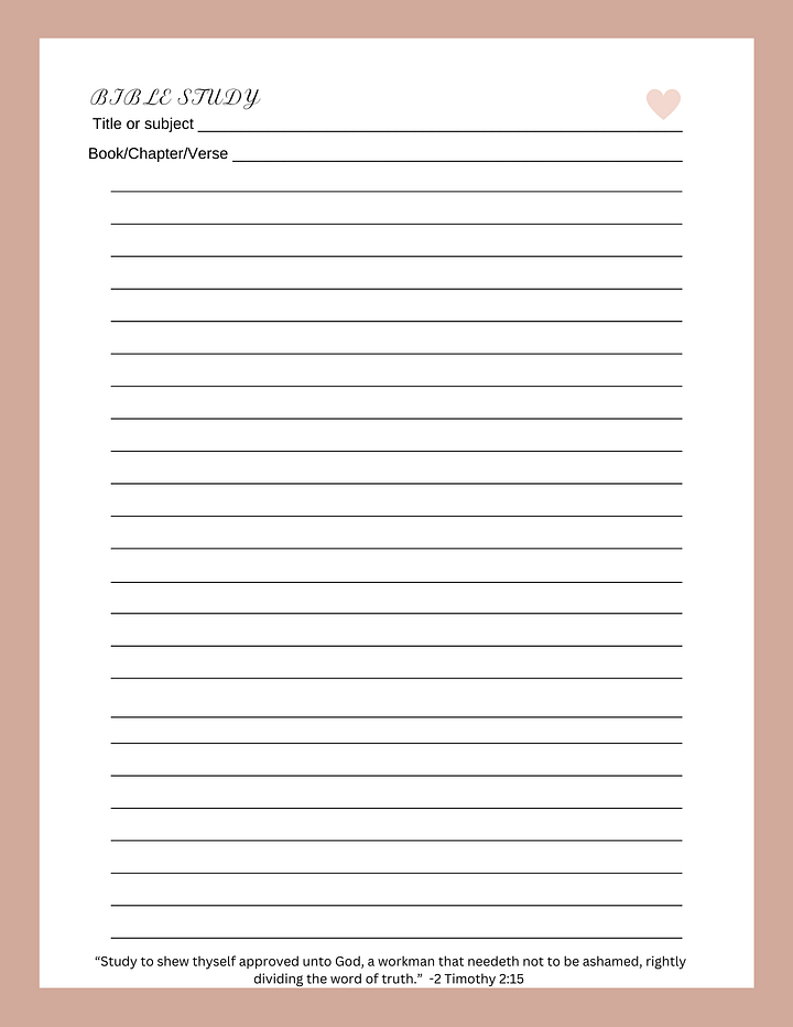 BIBLE STUDY NOTEBOOK product image (2)