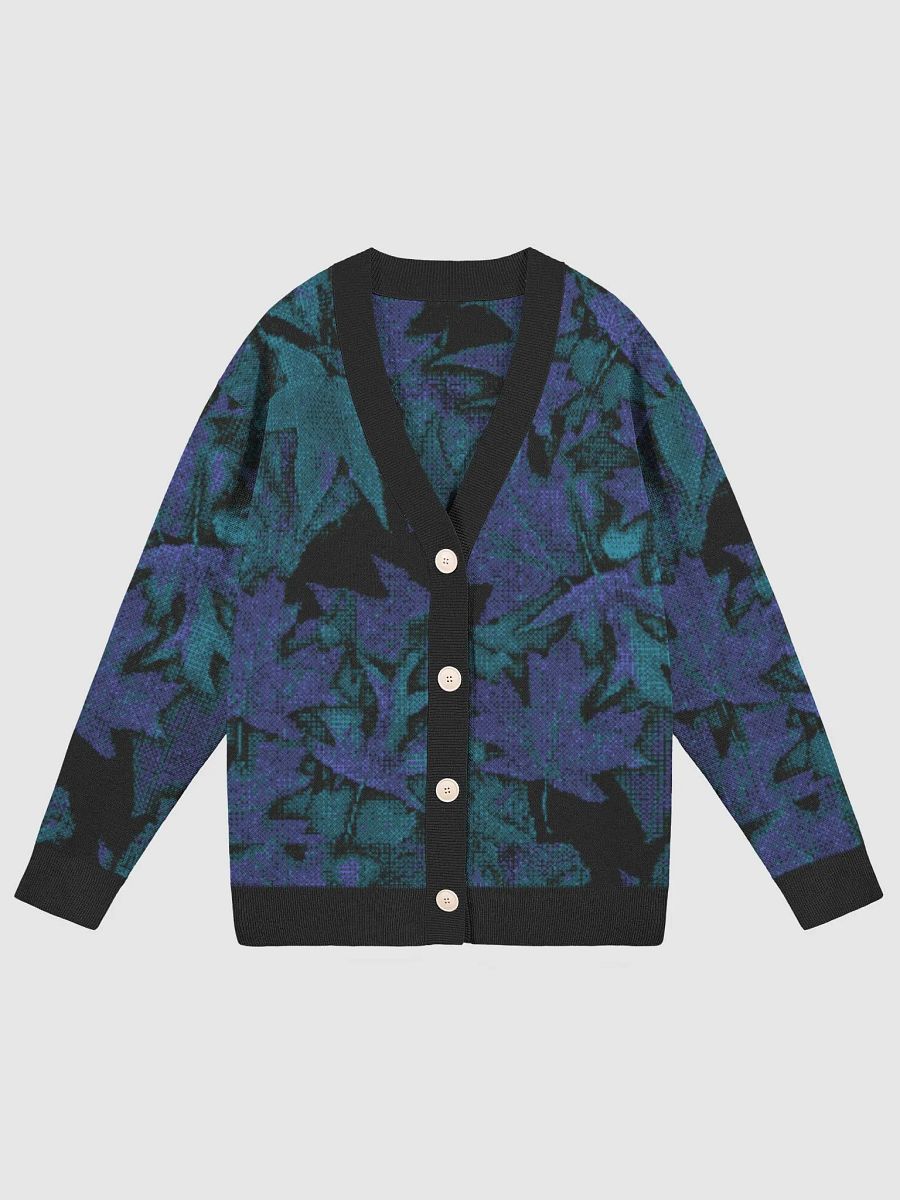Fall Leaves Blue Cardigan product image (2)
