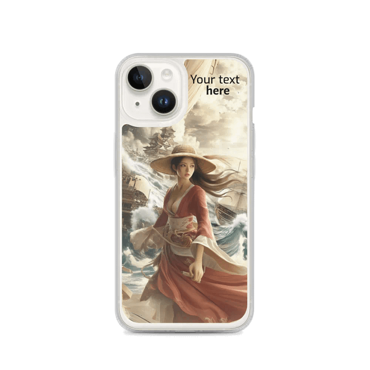 Red Kimono and Straw Hat iPhone® Clear Case product image (4)