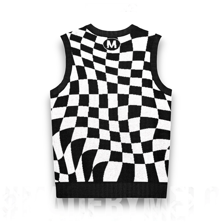 Warped & Checked Out - Knit Sweater Vest | #MadeByMELO product image (2)