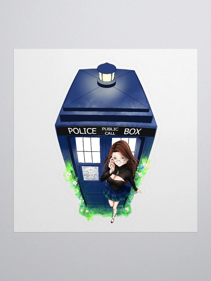 Whovie Tardis Sticker product image (1)