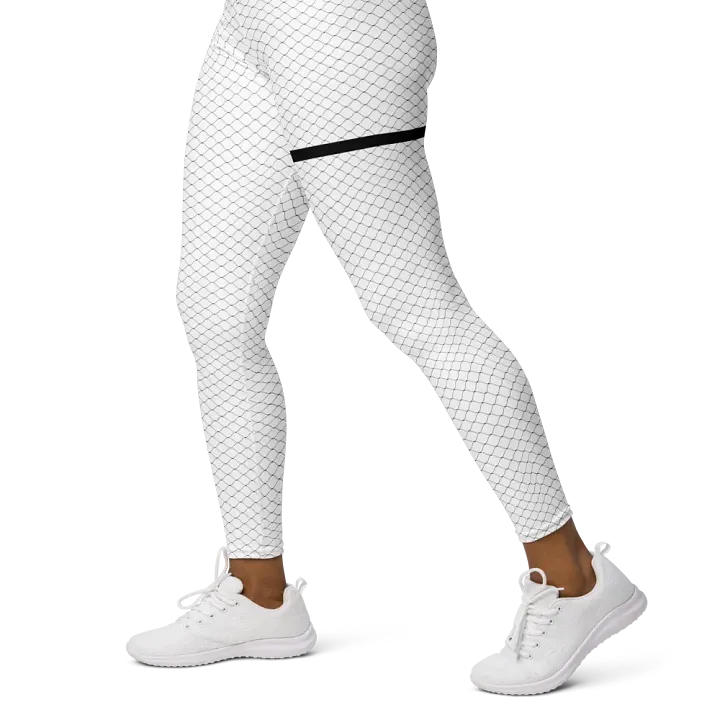 fishnet tech leggings - 82% polyester product image (2)